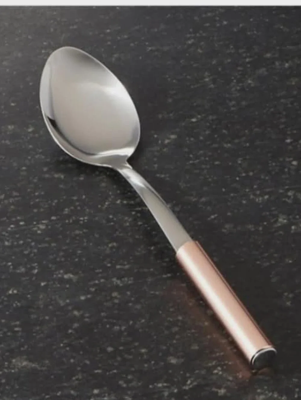 (Ew)Crofton Rose Gold Handle Stainless Steel Serving Spoon